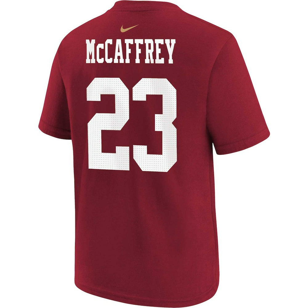 Christian McCaffrey San Francisco 49ers Youth Player Name & Number T-Shirt - Scarlet - Nike