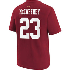 Christian McCaffrey San Francisco 49ers Youth Player Name & Number T-Shirt - Scarlet - Nike