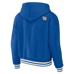 Indianapolis Colts WEAR by Erin Andrews Women's Plus Size Lace-Up Pullover Hoodie - Royal - NFL