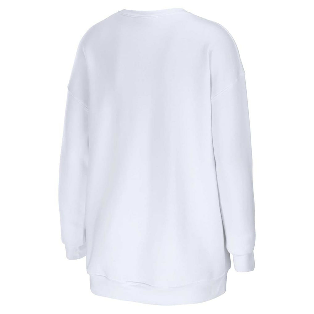 Las Vegas Raiders WEAR by Erin Andrews Women's Domestic Pullover Sweatshirt - White - NFL