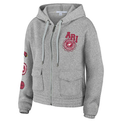 Arizona Cardinals WEAR by Erin Andrews Women's Full-Zip Hoodie - Heather Gray - NFL