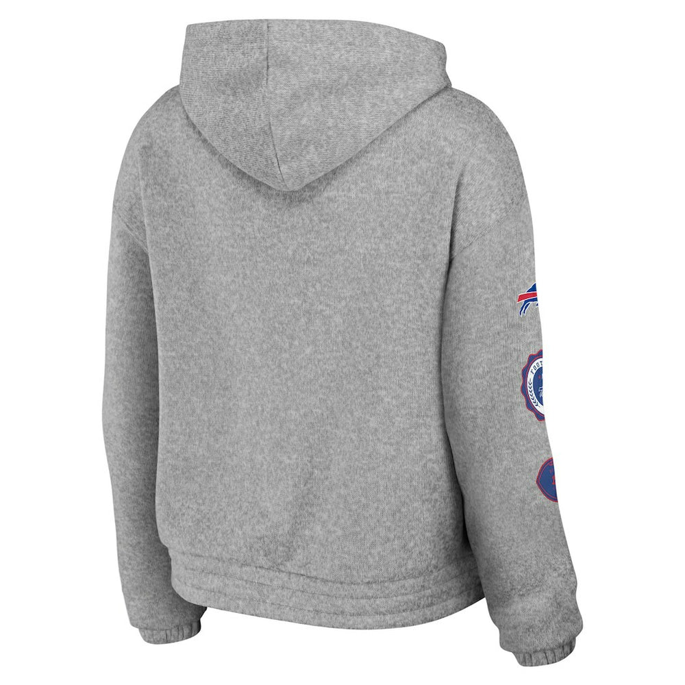 Buffalo Bills WEAR by Erin Andrews Women's Full-Zip Hoodie - Heather Gray - NFL