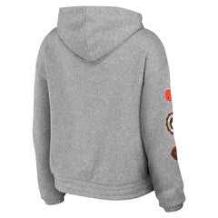 Cleveland Browns WEAR by Erin Andrews Women's Full-Zip Hoodie - Heather Gray - NFL