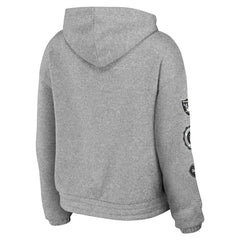 Las Vegas Raiders WEAR by Erin Andrews Women's Full-Zip Hoodie - Heather Gray - NFL
