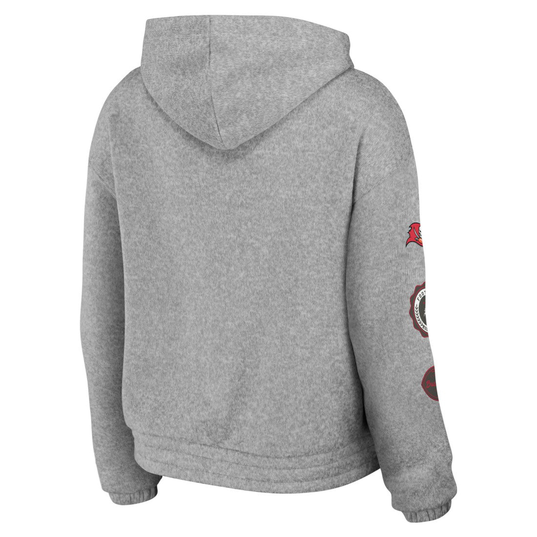 Tampa Bay Buccaneers WEAR by Erin Andrews Women's Full-Zip Hoodie - Heather Gray - NFL