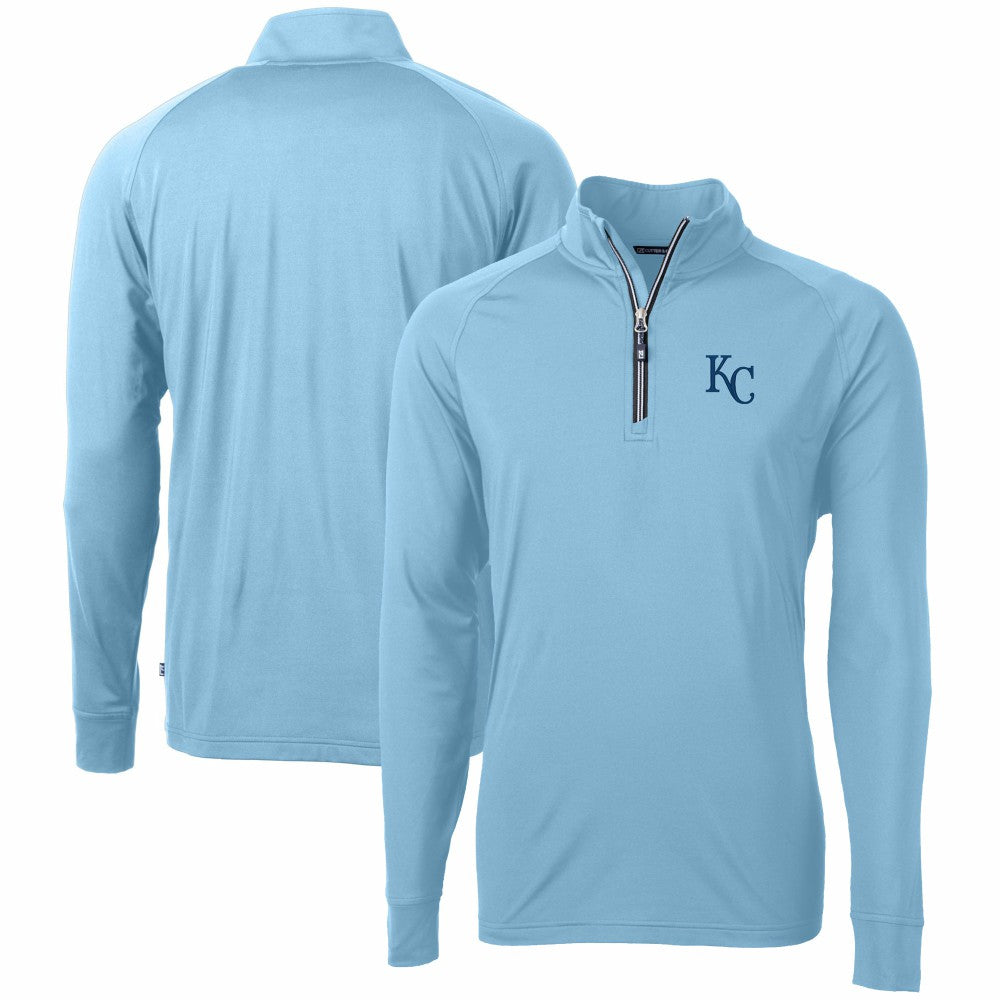 Kansas City Royals Cutter & Buck Adapt Eco Knit Stretch Recycled Quarter-Zip Pullover Top Online
