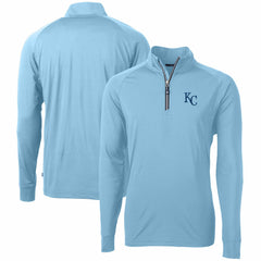 Kansas City Royals Cutter & Buck Adapt Eco Knit Stretch Recycled Quarter-Zip Pullover Top Online