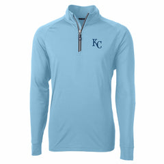 Kansas City Royals Cutter & Buck Adapt Eco Knit Stretch Recycled Quarter-Zip Pullover Top Online