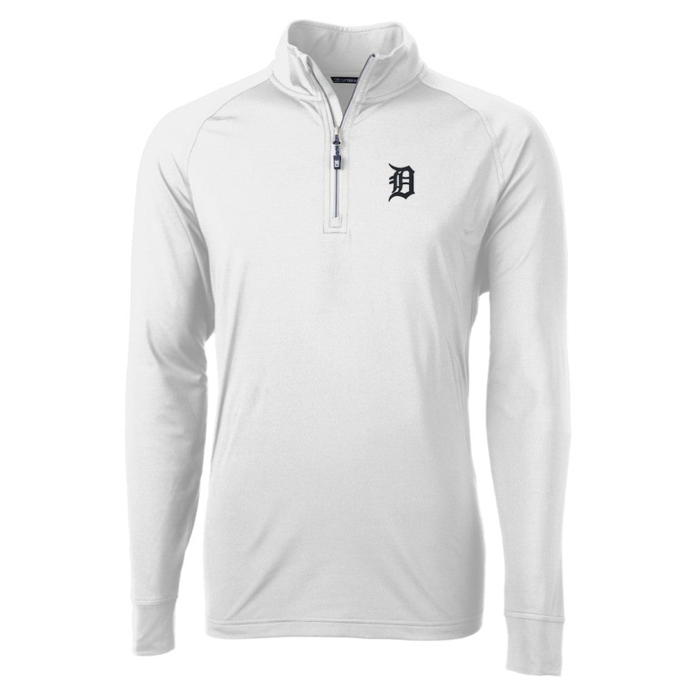 Detroit Tigers Cutter & Buck Adapt Eco Knit Stretch Recycled Quarter-Zip Pullover Top for sale