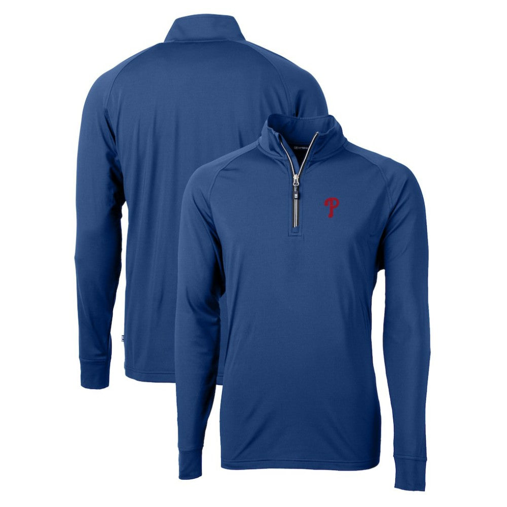 Philadelphia Phillies Cutter & Buck Adapt Eco Knit Stretch Recycled Quarter-Zip Pullover Top Near Me