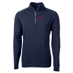 Philadelphia Phillies Cutter & Buck Adapt Eco Knit Stretch Recycled Quarter-Zip Pullover Top Near Me