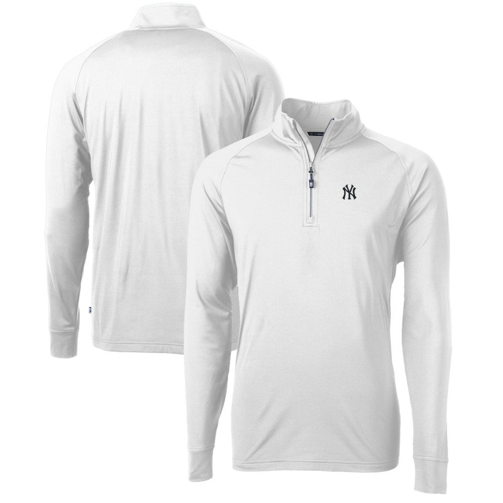 New York Yankees Cutter & Buck Adapt Eco Knit Stretch Recycled Quarter-Zip Pullover Top Near Me