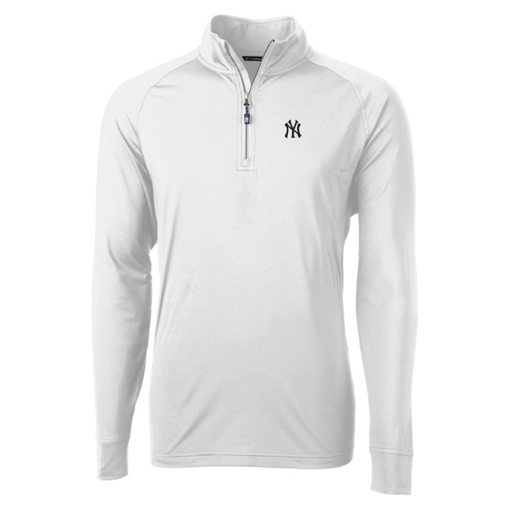 New York Yankees Cutter & Buck Adapt Eco Knit Stretch Recycled Quarter-Zip Pullover Top Near Me