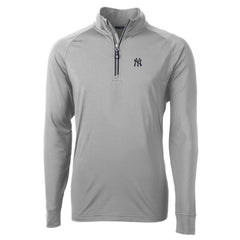 New York Yankees Cutter & Buck Adapt Eco Knit Stretch Recycled Quarter-Zip Pullover Top Outlet