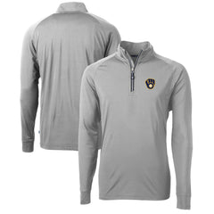 Milwaukee Brewers Cutter & Buck Adapt Eco Knit Stretch Recycled Quarter-Zip Pullover Top Near Me