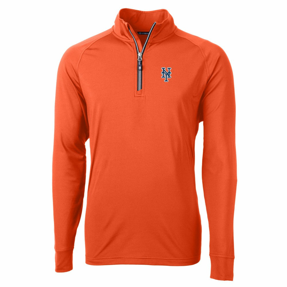 New York Mets Cutter & Buck Adapt Eco Knit Stretch Recycled Quarter-Zip Pullover Top Near Me
