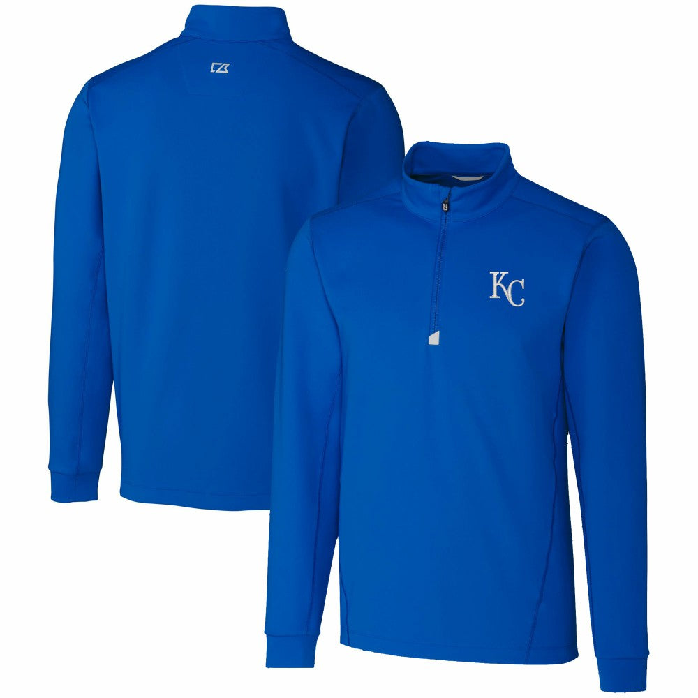 Kansas City Royals Cutter & Buck Traverse Stretch Quarter-Zip Pullover Top Sale
