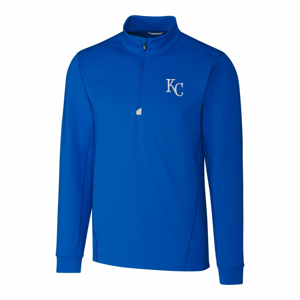 Kansas City Royals Cutter & Buck Traverse Stretch Quarter-Zip Pullover Top Sale