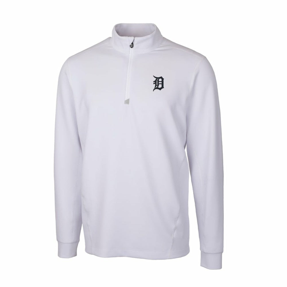 Detroit Tigers Cutter & Buck Traverse Stretch Quarter-Zip Pullover Top for sale