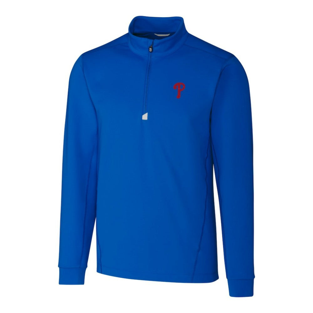 Philadelphia Phillies Cutter & Buck Traverse Stretch Quarter-Zip Pullover Top Outlet