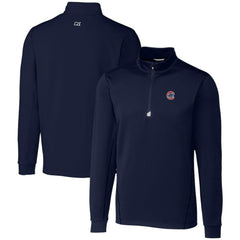 Chicago Cubs Cutter & Buck Traverse Stretch Quarter-Zip Pullover Top Near Me
