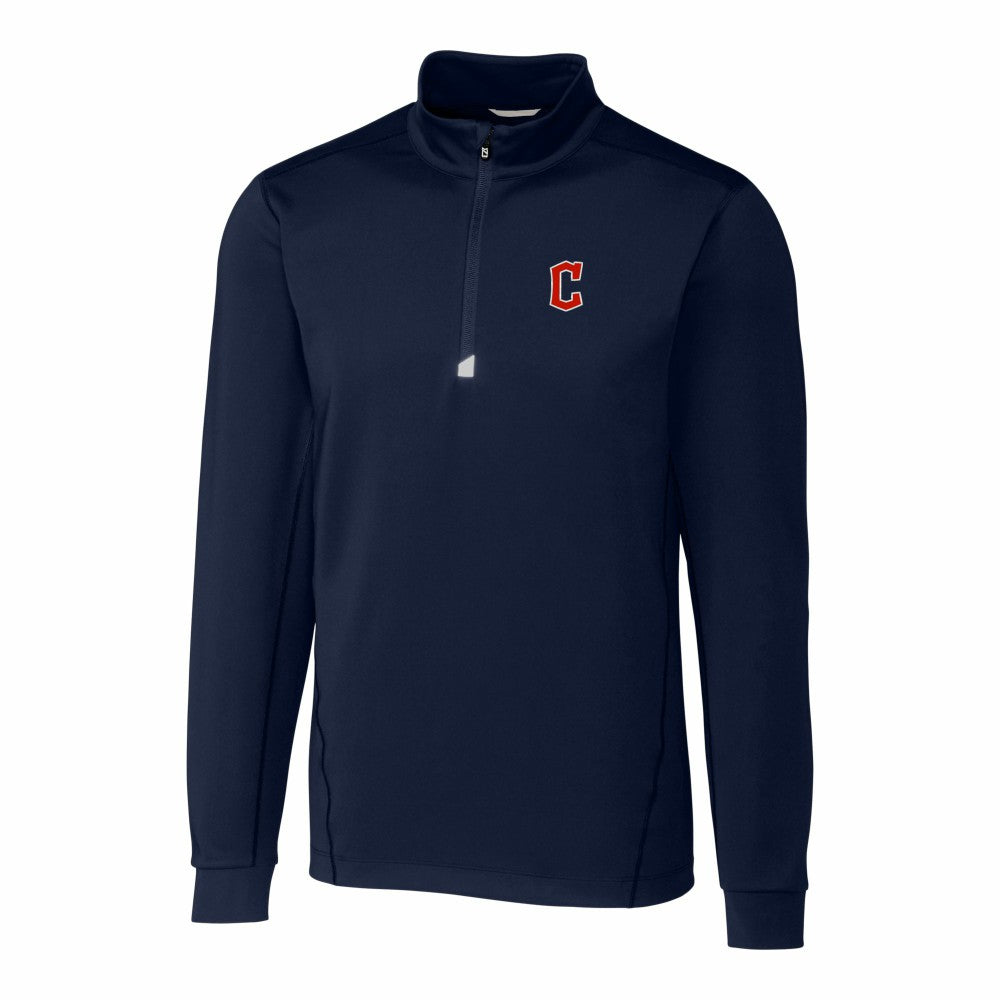 Cleveland Guardians Cutter & Buck Traverse Stretch Quarter-Zip Pullover Top Outlet