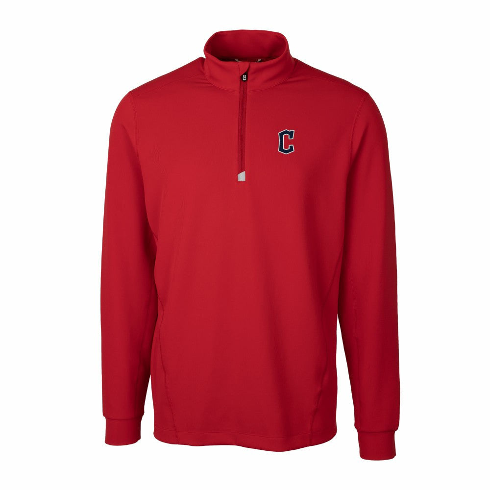 Cleveland Guardians Cutter & Buck Traverse Stretch Quarter-Zip Pullover Top for sale