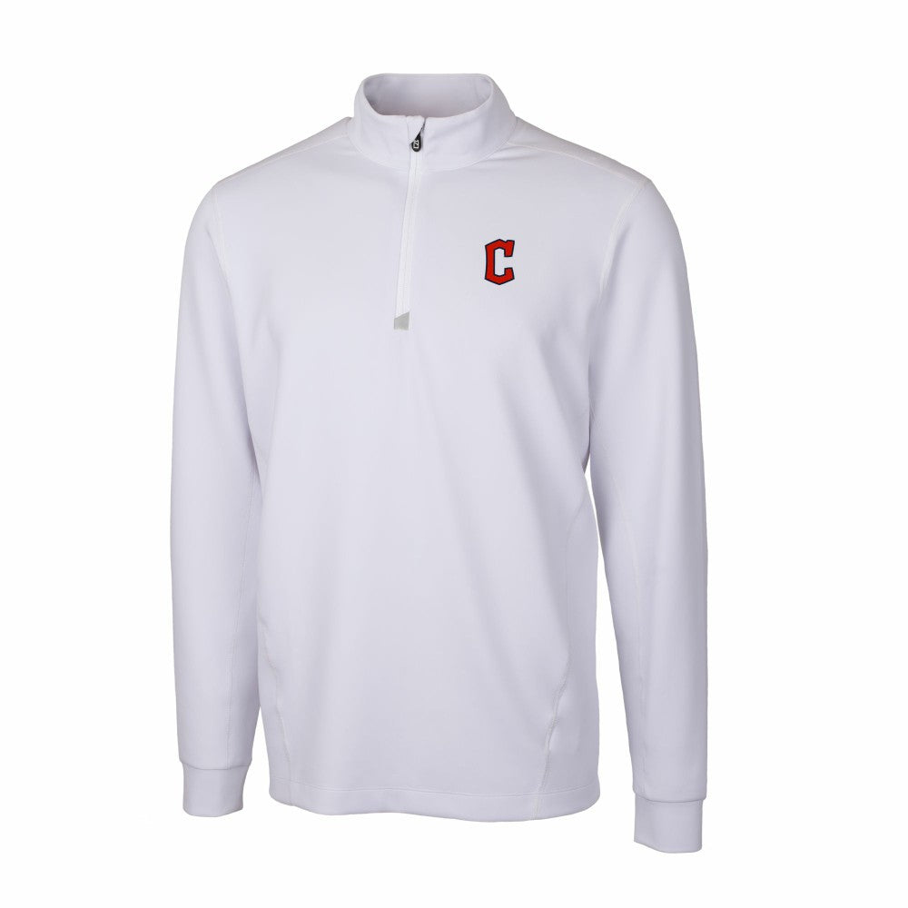 Cleveland Guardians Cutter & Buck Traverse Stretch Quarter-Zip Pullover Top for sale
