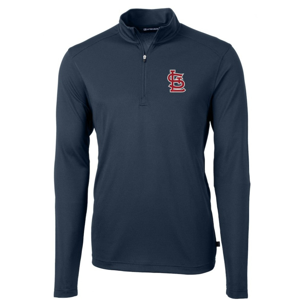 St. Louis Cardinals Cutter & Buck Virtue Eco Pique Recycled Quarter-Zip Pullover Top Near Me