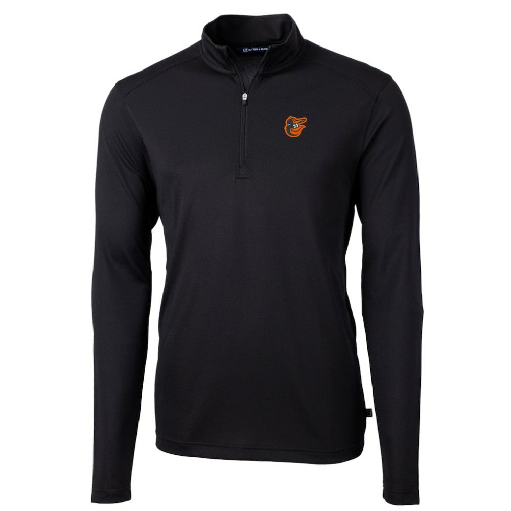 Baltimore Orioles Cutter & Buck Virtue Eco Pique Recycled Quarter-Zip Pullover Top Outlet