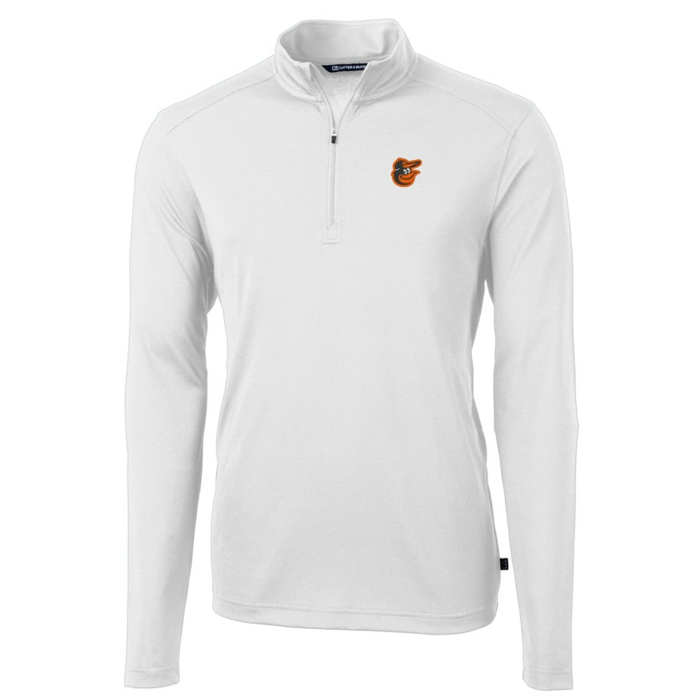 Baltimore Orioles Cutter & Buck Virtue Eco Pique Recycled Quarter-Zip Pullover Top Online
