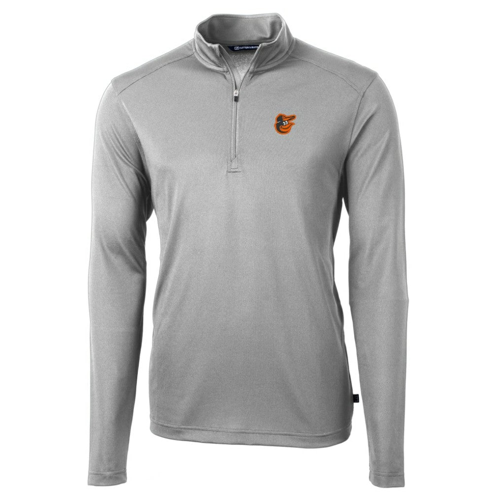 Baltimore Orioles Cutter & Buck Virtue Eco Pique Recycled Quarter-Zip Pullover Top Sale