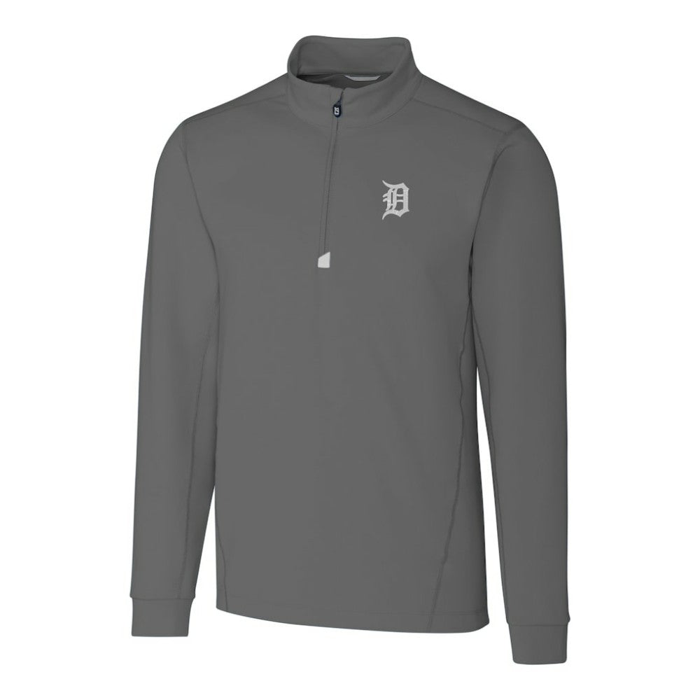 Detroit Tigers Cutter & Buck Big & Tall Traverse Stretch Quarter-Zip Pullover Top Near Me