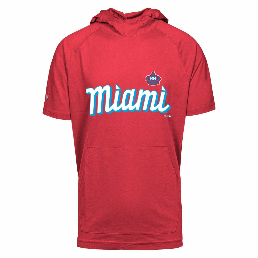 Miami Marlins Levelwear City Connect Phase Core Hoodie T-Shirt  Outlet