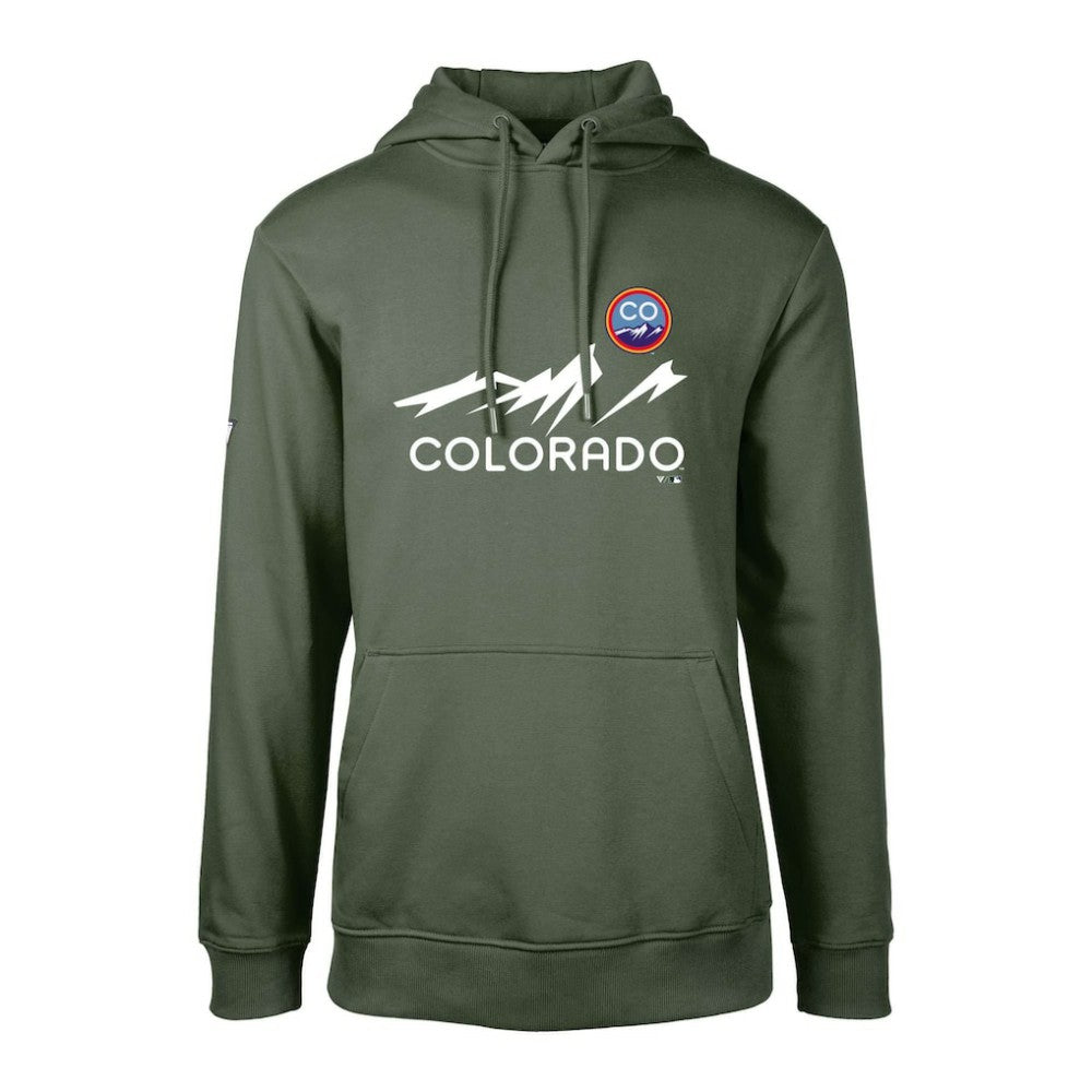 Colorado Rockies Levelwear City Connect Podium Core Logo Pullover Hoodie Online