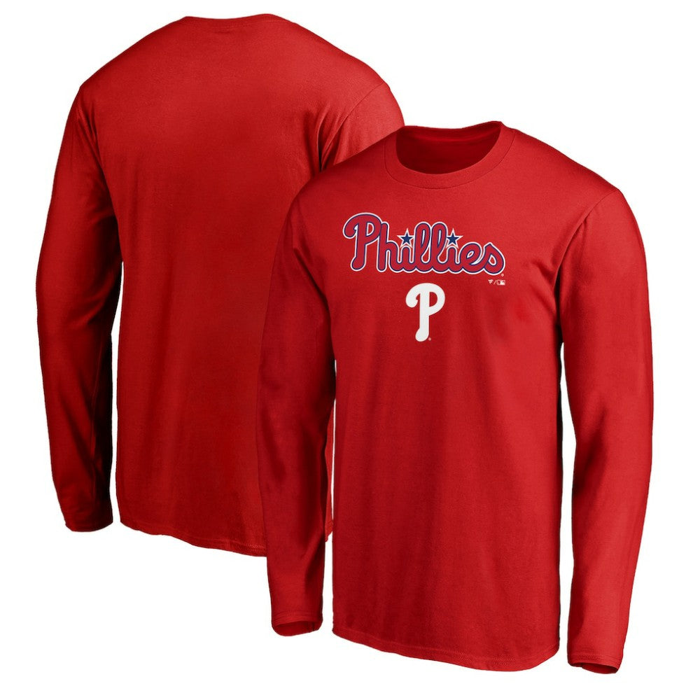 Philadelphia Phillies Team Lockup Long Sleeve T-Shirt - for sale