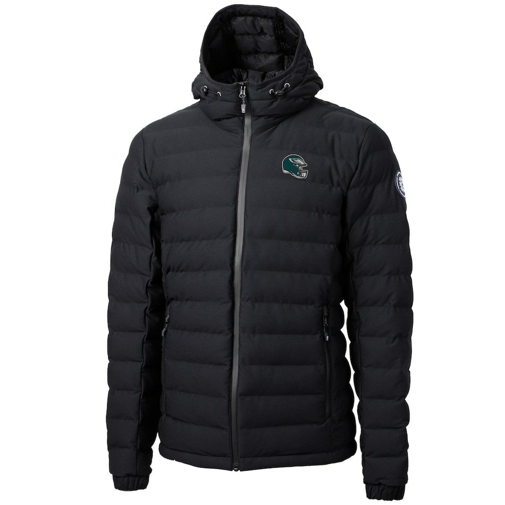 Philadelphia Eagles Cutter & Buck Helmet Mission Ridge Repreve Eco Insulated Puffer Full-Zip Jacket - Black - NFL