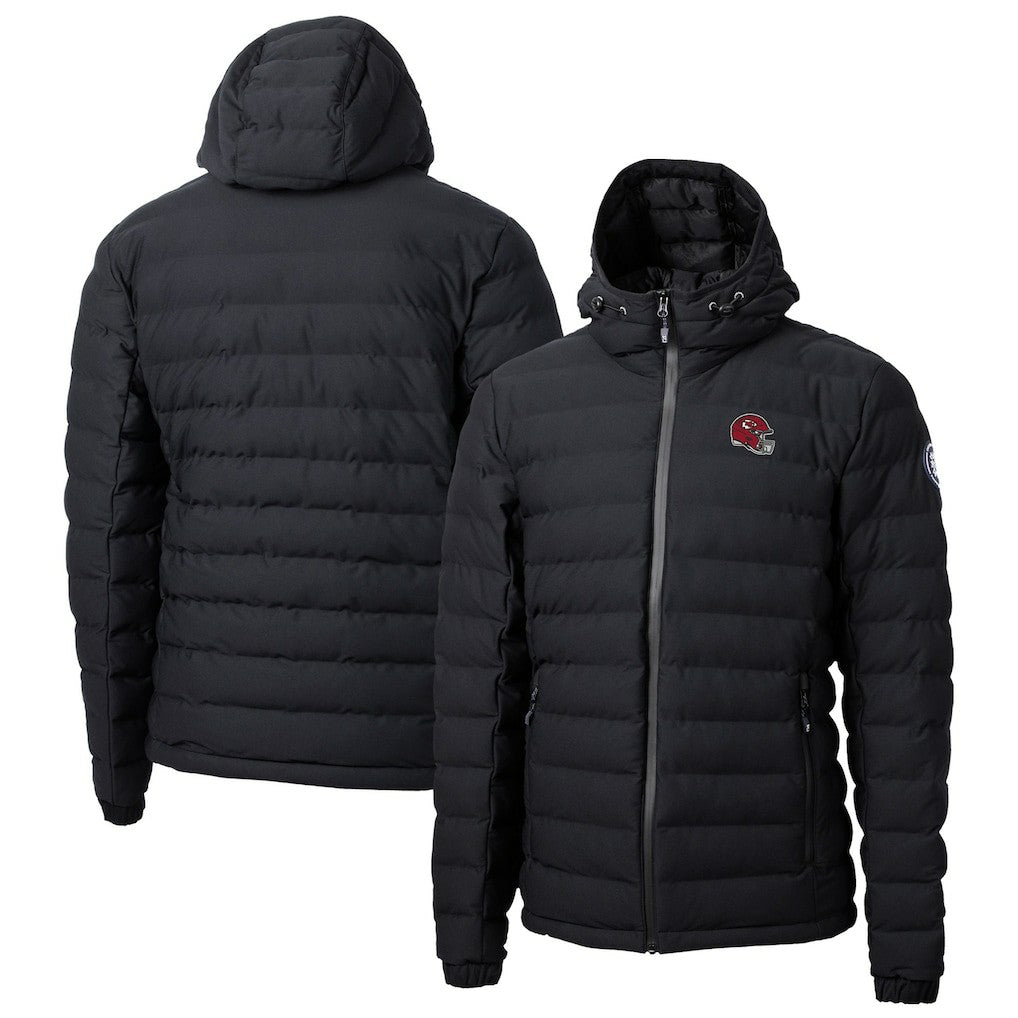 Kansas City Chiefs Cutter & Buck Helmet Mission Ridge Repreve Eco Insulated Puffer Full-Zip Jacket - Black - NFL