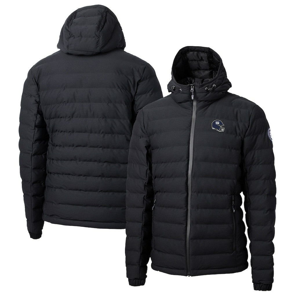 New York Giants Cutter & Buck Helmet Mission Ridge Repreve Eco Insulated Puffer Full-Zip Jacket - Black - NFL