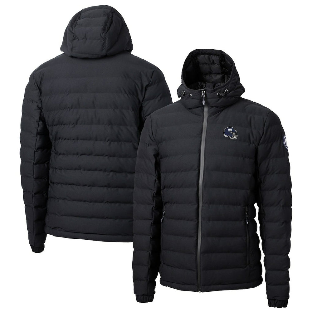New York Giants Cutter & Buck Helmet Mission Ridge Repreve Eco Insulated Puffer Full-Zip Jacket - Black - NFL