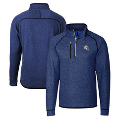 Los Angeles Chargers Cutter & Buck Helmet Mainsail Sweater-Knit Half-Zip Pullover Jacket - Blue - NFL