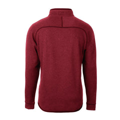 New England Patriots Cutter & Buck Helmet Mainsail Sweater-Knit Half-Zip Pullover Jacket - Red - NFL