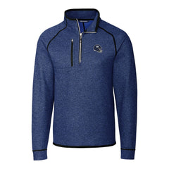 New York Giants Cutter & Buck Helmet Mainsail Sweater-Knit Half-Zip Pullover Jacket - Blue - NFL