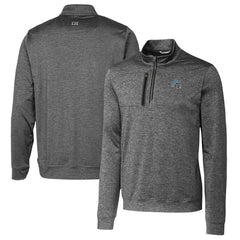 Detroit Lions Cutter & Buck Helmet Stealth Heathered Quarter-Zip Pullover Top - Gray - NFL