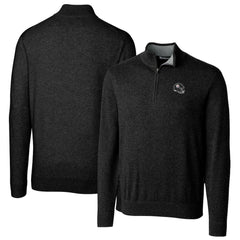 Pittsburgh Steelers Cutter & Buck Helmet Lakemont Tri-Blend Quarter-Zip Pullover Sweater - Black - NFL