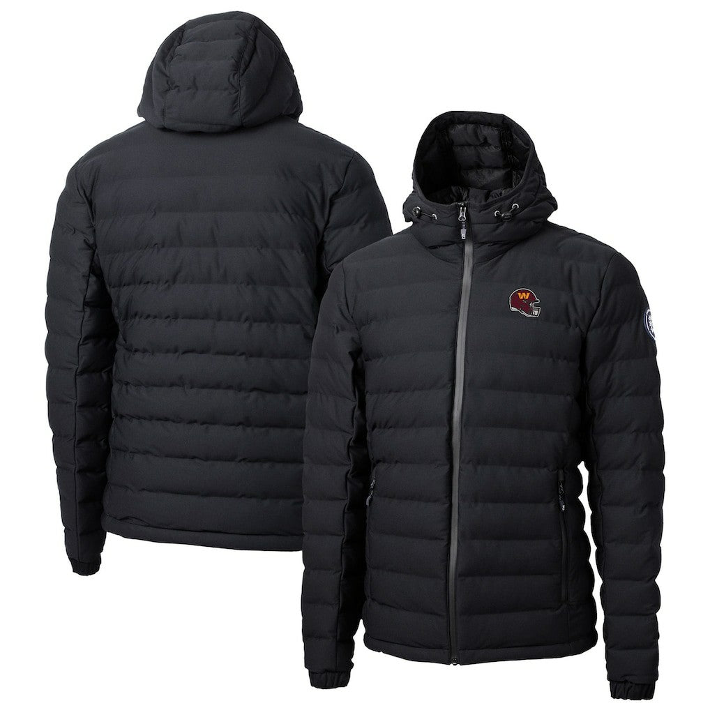 Washington Commanders Cutter & Buck Helmet Mission Ridge Repreve Eco Insulated Puffer Full-Zip Jacket - Black - NFL
