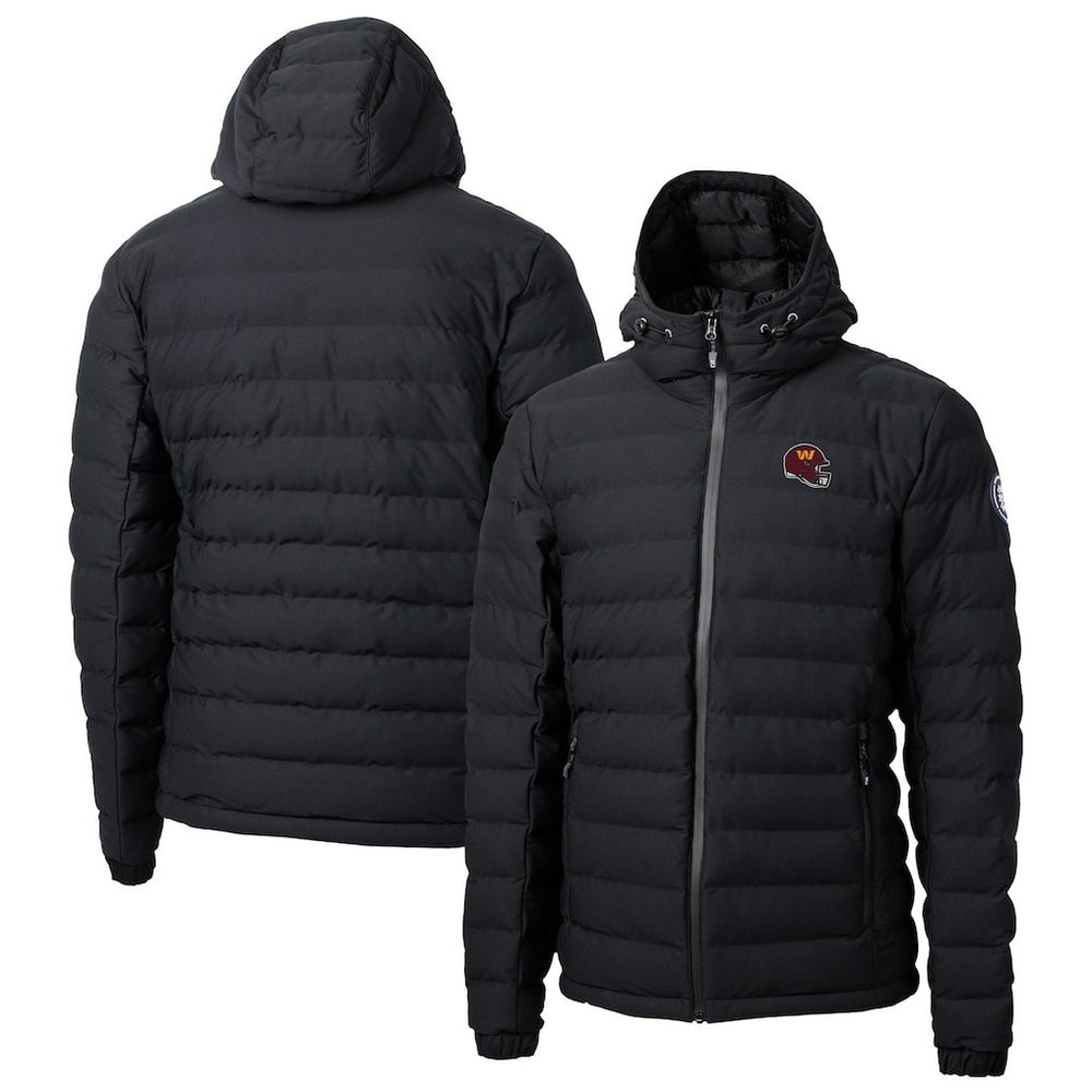 Washington Commanders Cutter & Buck Helmet Mission Ridge Repreve Eco Insulated Puffer Full-Zip Jacket - Black - NFL