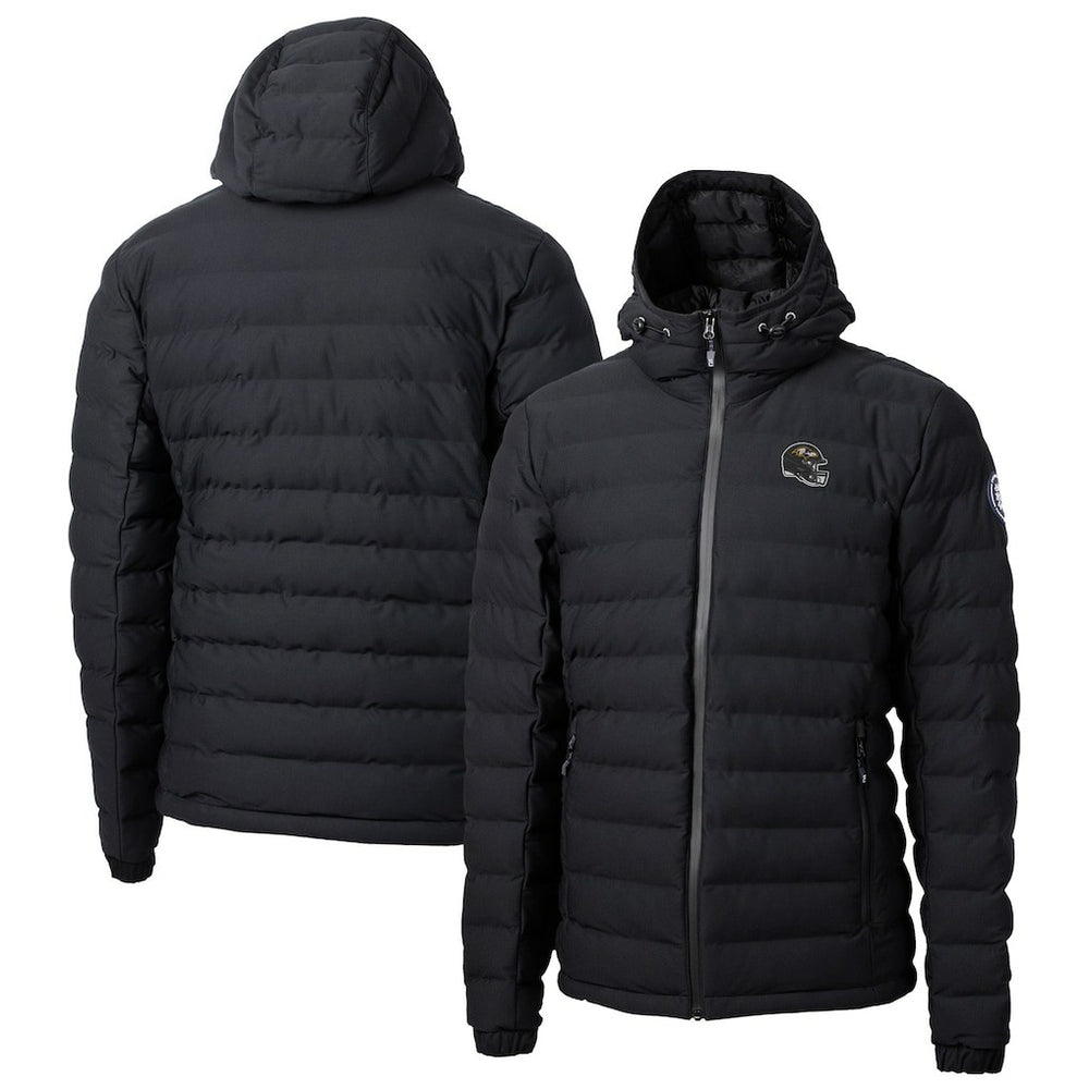 Baltimore Ravens Cutter & Buck Helmet Mission Ridge Repreve Eco Insulated Puffer Full-Zip Jacket - Black - NFL