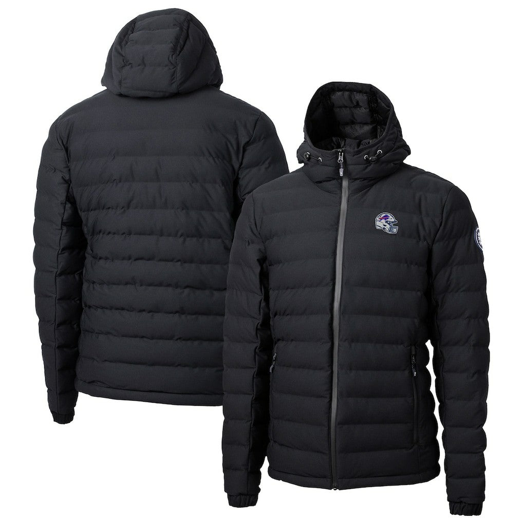Buffalo Bills Cutter & Buck Helmet Mission Ridge Repreve Eco Insulated Puffer Full-Zip Jacket - Black - NFL