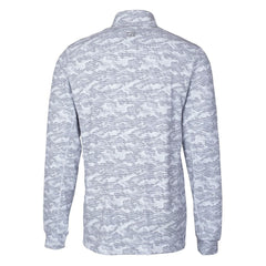 Washington Commanders Cutter & Buck Helmet Traverse Camo Print Stretch Quarter-Zip Pullover Top - Charcoal - NFL